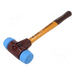 Hammer | 325mm | W: 115mm | 610g | 40mm | round | elastomer | wood | SIMPLEX