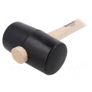 Hammer | 350mm | 527g | 65mm | round | rubber | wood | Shore hardness: 90