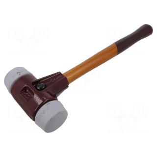 Hammer | 370mm | W: 135mm | 1.07kg | 50mm | round | elastomer | wood