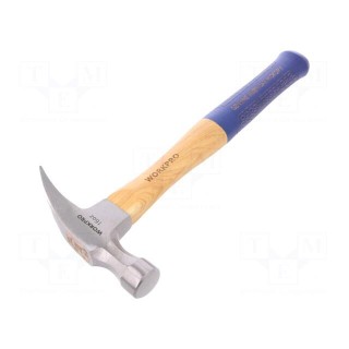 Hammer | 455g | round | wood (hikory) | Application: for nails