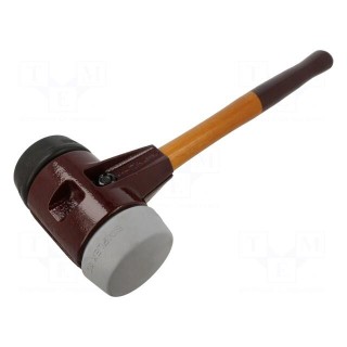 Hammer | 490mm | W: 175mm | 2.82kg | 80mm | round | wood | SIMPLEX