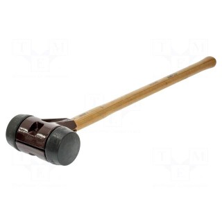 Hammer | 800mm | W: 175mm | 3.27kg | 80mm | round | rubber | wood | SIMPLEX