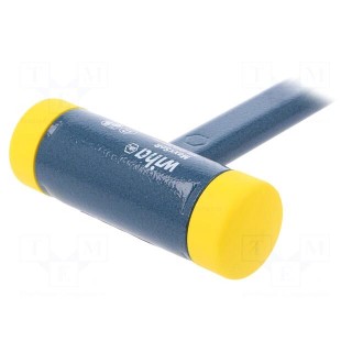 Hammer | 305mm | W: 125mm | 791g | Size: 40mm | round | polyurethane | steel