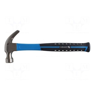 Hammer | carpenter | 450g | carbon steel | fiberglass