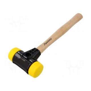 Hammer | 325mm | W: 110mm | 325g | Size: 40mm | round | polyurethane
