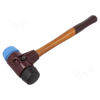 Hammer | paving | 325mm | W: 115mm | 640g | 40mm | round | wood | SIMPLEX