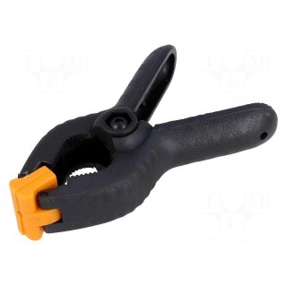 Universal clamp | plastic | Grip capac: 0÷35mm | L: 100mm