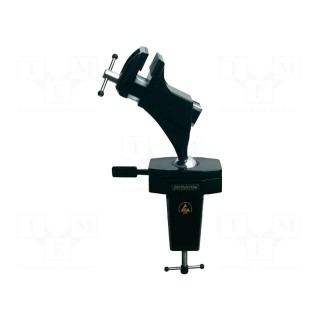 Vice | aluminium | Jaws width: 50mm | ESD,with ball joint | 1.45kg