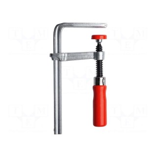 Work table clamp | steel | with handle | Grip capac: max.120mm