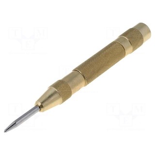 Automatic center punch | Dia: 4mm | L: 130mm | steel