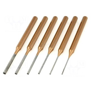Kit: punches | Pcs: 6 | Features: hardened and heat treated