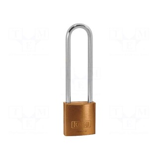 Padlock | brass | brass shackle,double bolted | Kind: shackle | C: 5mm