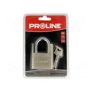 Padlock | Kind: shackle | Equipment: 4 keys | 50mm | gates,cabinets