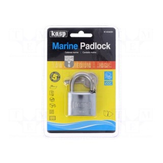 Padlock | Width: 40mm | stainless steel | Kind: marine,shackle | gates