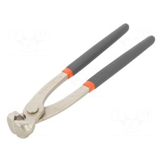 Concreters nippers | end,cutting | anti-slip handles,satin | 220mm