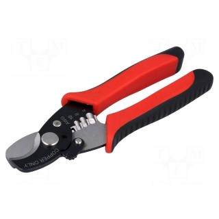 Pliers | cutting,for wire stripping | 170mm | 6÷21mm2
