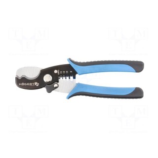 Pliers | cutting,for wire stripping | 185mm | 1.3÷8mm2