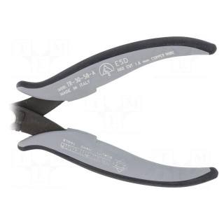 Pliers | cutting,miniature,curved | ESD | 138mm | with small chamfer