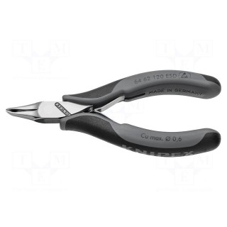 Pliers | end,cutting | ESD | two-component handle grips | 120mm