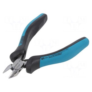 Pliers | side,cutting | blades curved  21°,return spring | 115mm