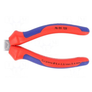 Pliers | side,cutting | ergonomic two-component handles | 125mm