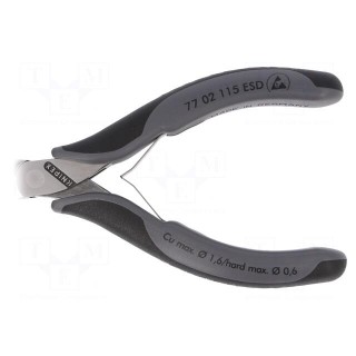 Pliers | side,cutting | ESD | two-component handle grips | 115mm
