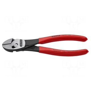 Pliers | side,cutting | handles with plastic grips | 180mm