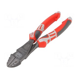 Pliers | side,cutting | high leverage | 180mm | with side face