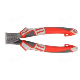 Pliers | side,cutting | high leverage | 180mm | with side face