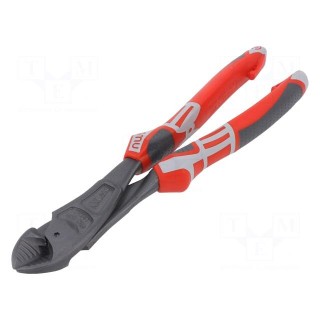 Pliers | side,cutting | high leverage | 240mm | with side face