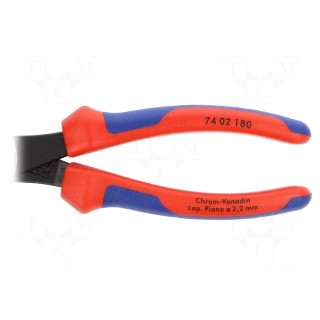 Pliers | side,cutting | handles with plastic grips | 180mm