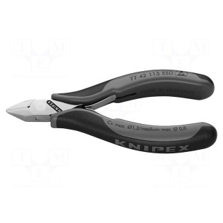 Pliers | side,cutting,precision | ESD | 115mm