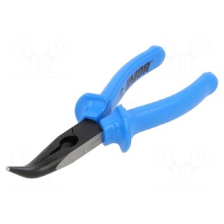 Pliers | curved,half-rounded nose | 170mm | 512/4G
