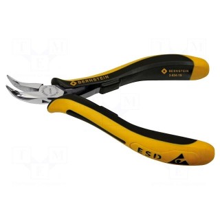 Pliers | curved,half-rounded nose | ESD | 120mm
