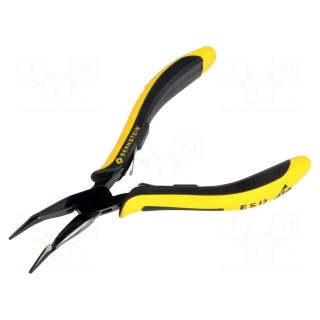 Pliers | curved,half-rounded nose | ESD | 145mm