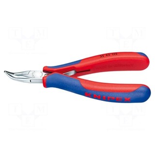 Pliers | curved,half-rounded nose | Pliers len: 115mm