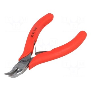 Pliers | curved,precision,half-rounded nose | 115mm