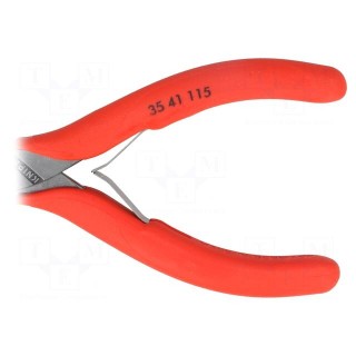 Pliers | curved,precision,half-rounded nose | 115mm