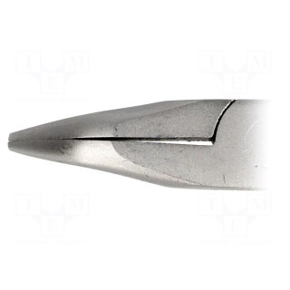 Pliers | curved,precision,half-rounded nose | 130mm