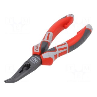 Pliers | curved,telephone | 170mm | Cut: with side face
