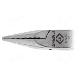Pliers | straight,half-rounded nose | ESD | 130mm