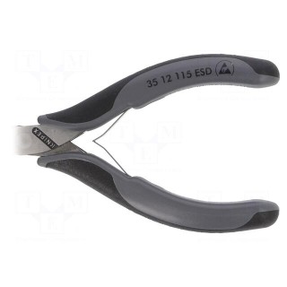 Pliers | half-rounded nose | ESD | 115mm