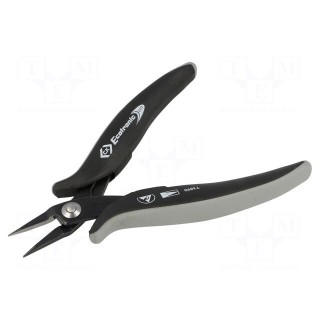Pliers | half-rounded nose | ESD | for gripping,for bending | 145mm