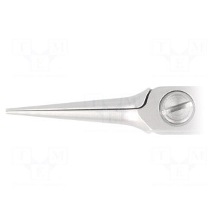 Pliers | half-rounded nose,elongated | ESD | B: 33mm | C: 10mm | D: 6.4mm