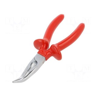 Pliers | insulated,curved,half-rounded nose | 170mm | 512/1VDEDP