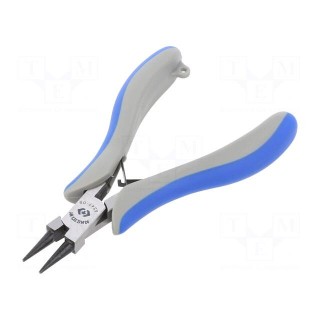 Pliers | miniature,half-rounded nose | 128mm