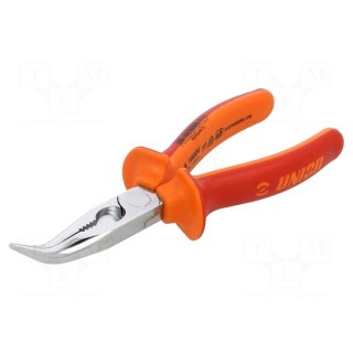 Pliers | side,cutting,curved,half-rounded nose | 170mm