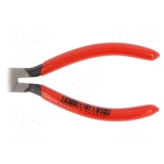 Pliers | cutting,half-rounded nose,universal | plastic handle
