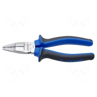 Pliers | for gripping and cutting,universal,crimping | 180mm