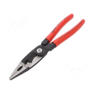 Pliers | for gripping and cutting,universal,crimping | 200mm